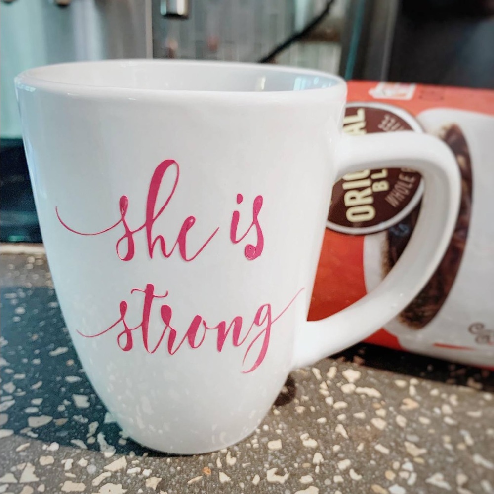 She is strong ceramic mug